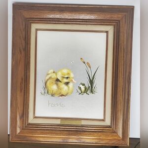 Original Framed, Signed  Cathy Harris, Oil On Canvas Painting - Soulmates